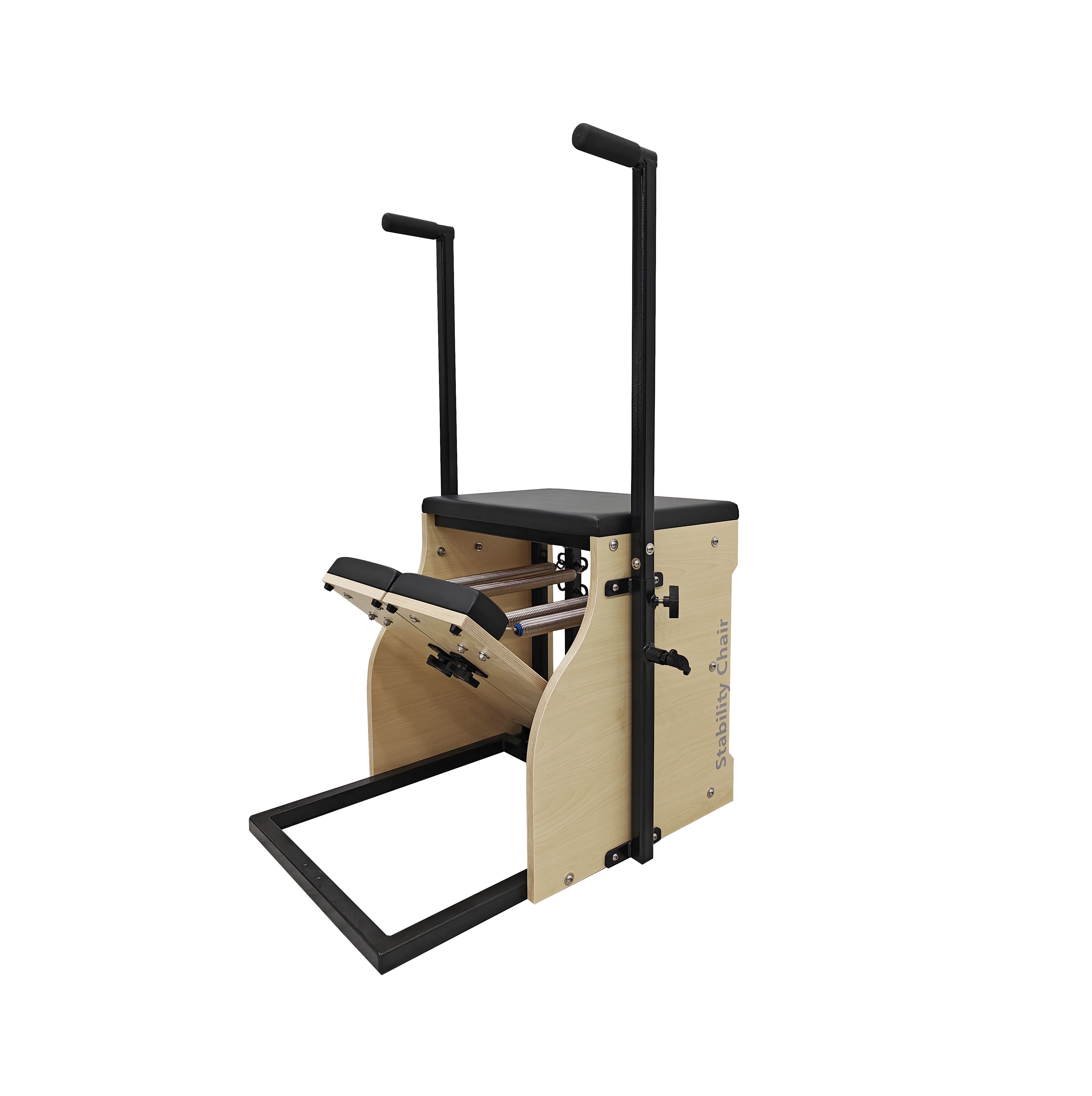 Pilates Chair Wunda - 高品質エリートメープルウッド製ハイワンダチェア、クラシックハンドルとスチールスプリング付き、ピラティスリフォーマー卸売