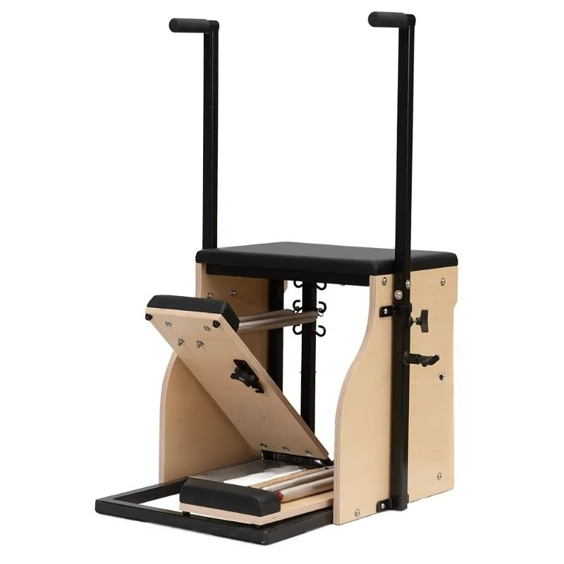 Pilates Chair Wunda - YTYIN メープルピラティスチェア＆スプリングリフォーマー：プロスポーツスタジオ向けの多用途ワンダチェアマシン