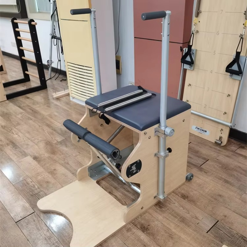 Pilates Chair Wunda - YTYIN プロ仕様ホームジムセット | オーク材ピラティス・リフォーマー、ヨガ＆ワークアウト用ワンダチェア