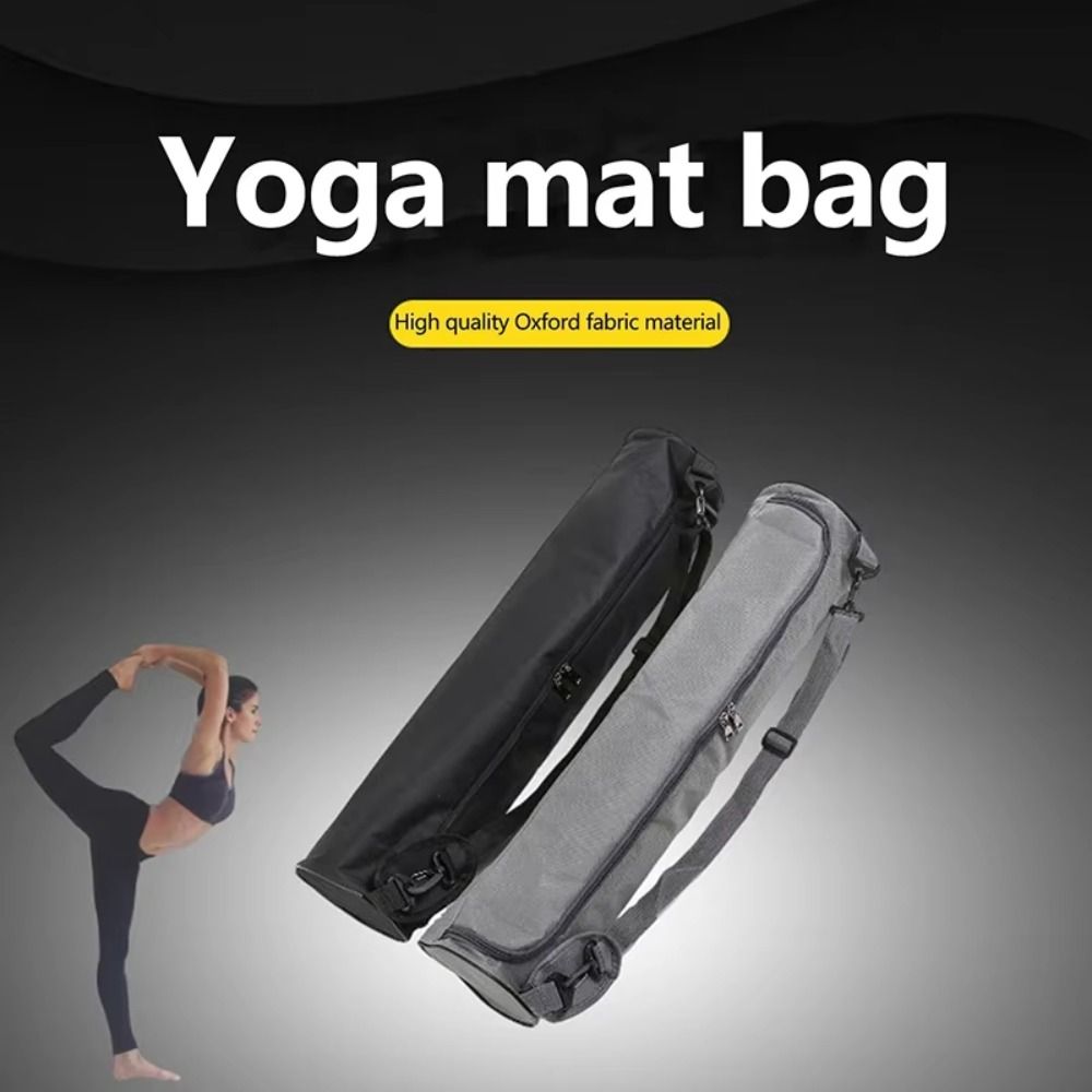Yoga Mat Bag Carrier - 多機能防水ヨガバッグ キャンバス製 防錆ショルダーバッグ 収納バッグ フルジップ ヨガマットキャリーバッグ