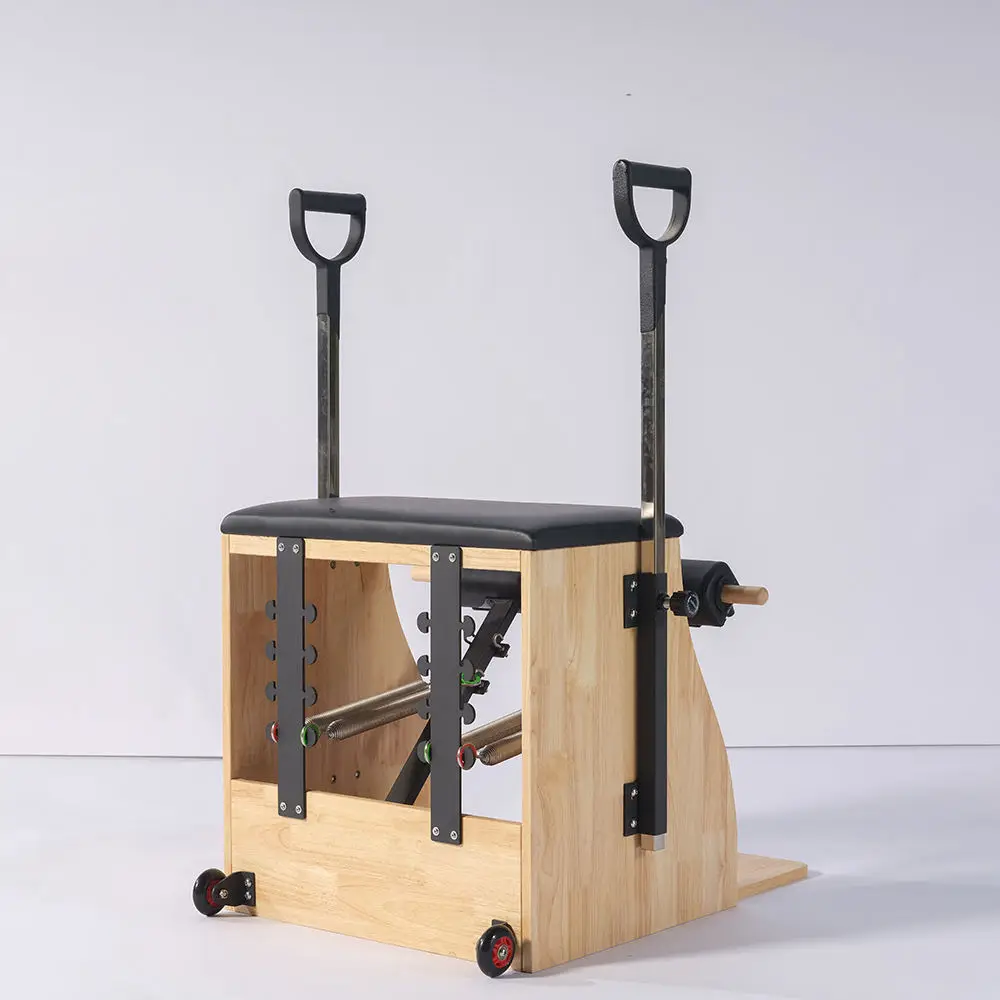 ヨガ＆ピラティススタジオ用カスタム商業用オーク材ウンダチェア - Pilates Chair Wunda のレビューと価格