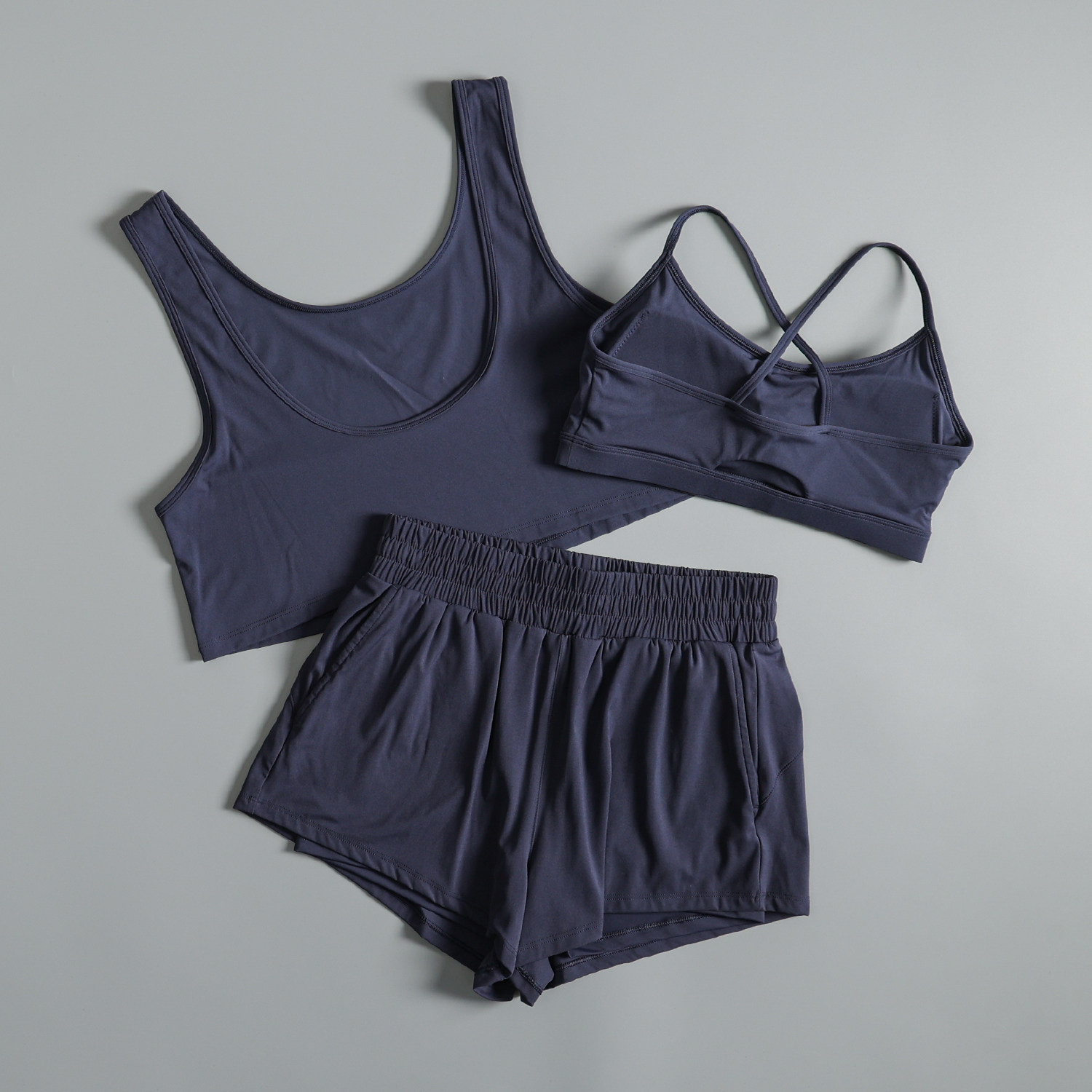 ヨガ服スーツ女性用夏ジムトレーニング速乾性朝ランニング服美し - Pilates Yoga Training のレビューと価格
