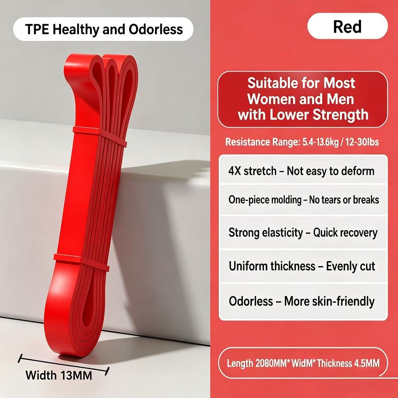 TPEレジスタンスバンド 6段階強度別 エクササイズバンド  - Pilates And Yoga Difference のレビューと価格