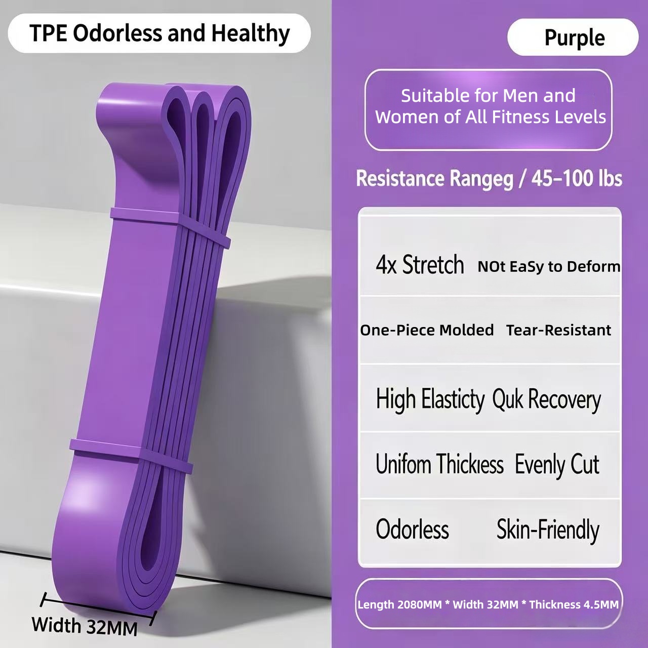 TPEレジスタンスバンド 6段階強度別 エクササイズバンド  - Pilates And Yoga Difference のレビューと価格
