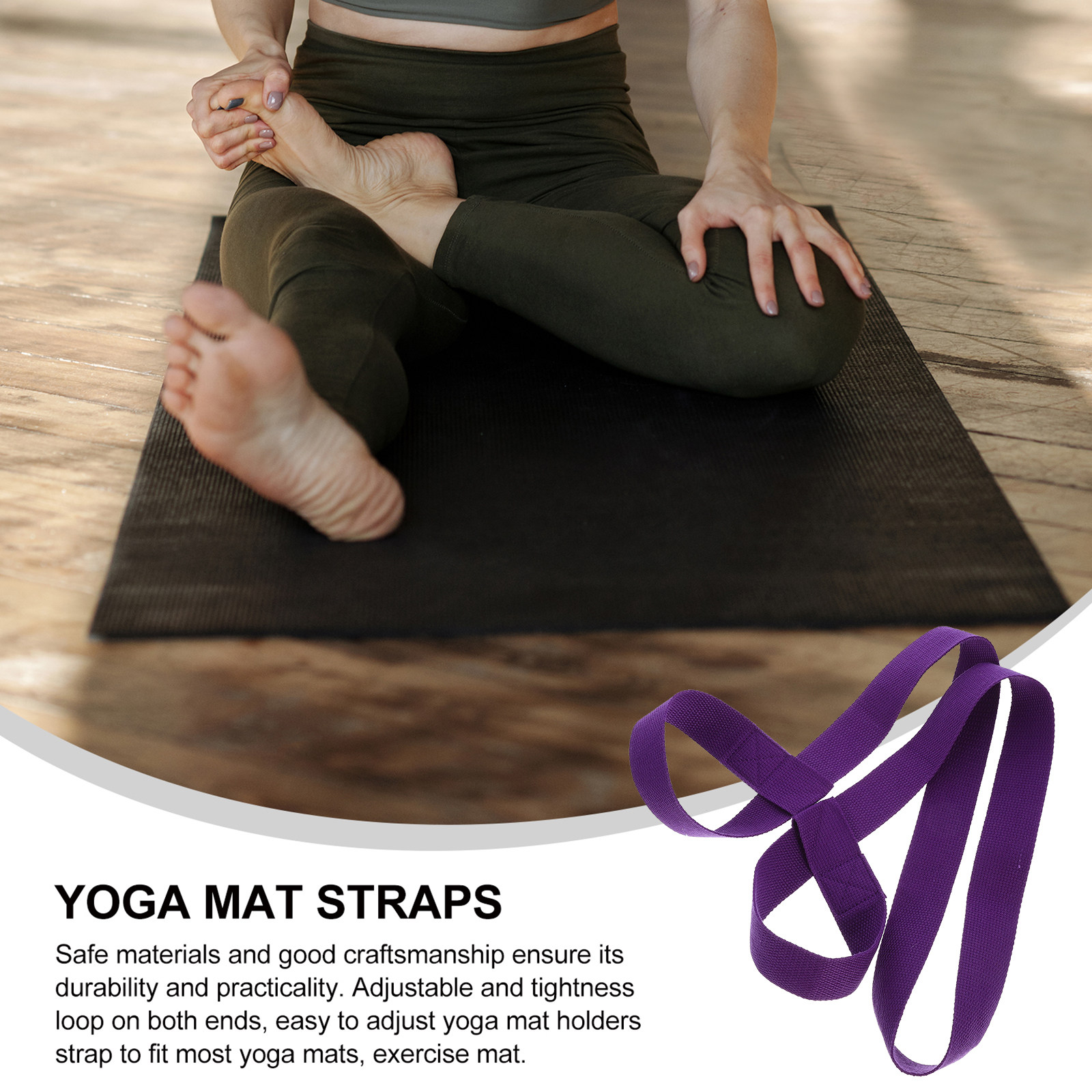 2個入りヨガマットスリングストラップ、頑丈な調整可能なキャリ - Pilates Yoga Classes のレビューと価格