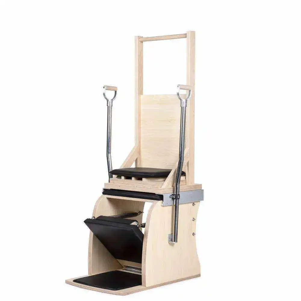 丈夫で持ち運びやすく、高品質なヨガエクササイズ器具、木製のウ - Pilates Chair Wunda のレビューと価格