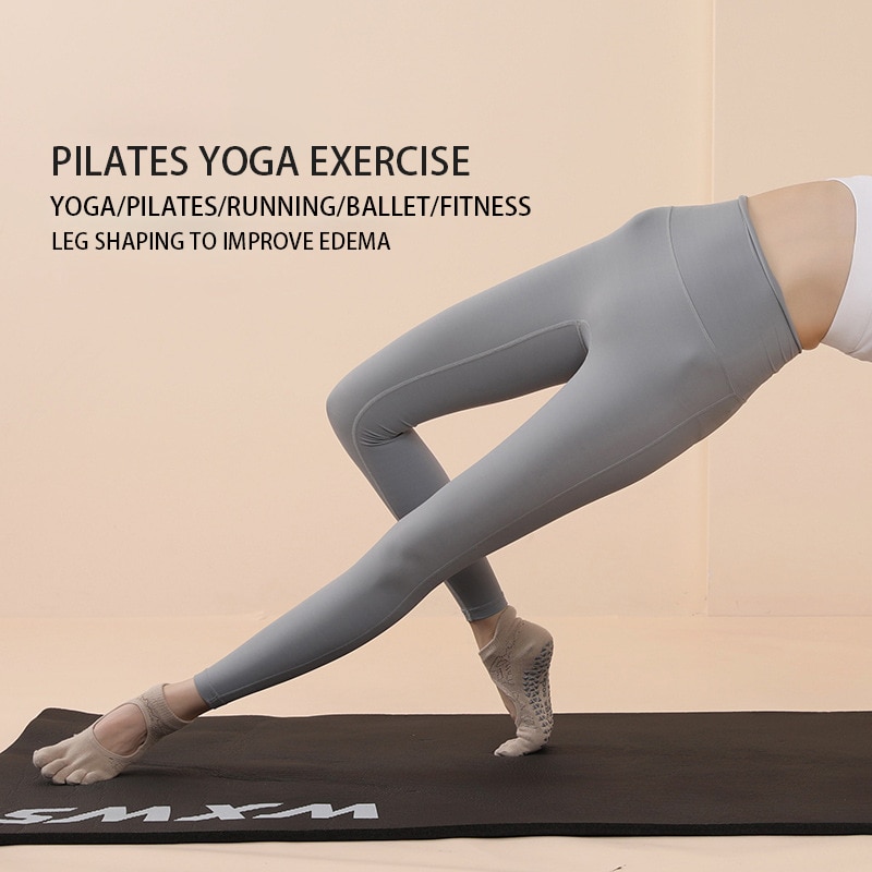 女性のための5本指のつま先の滑り止めソックス,ジム,ダンス, - Pilates Yoga Training のレビューと価格