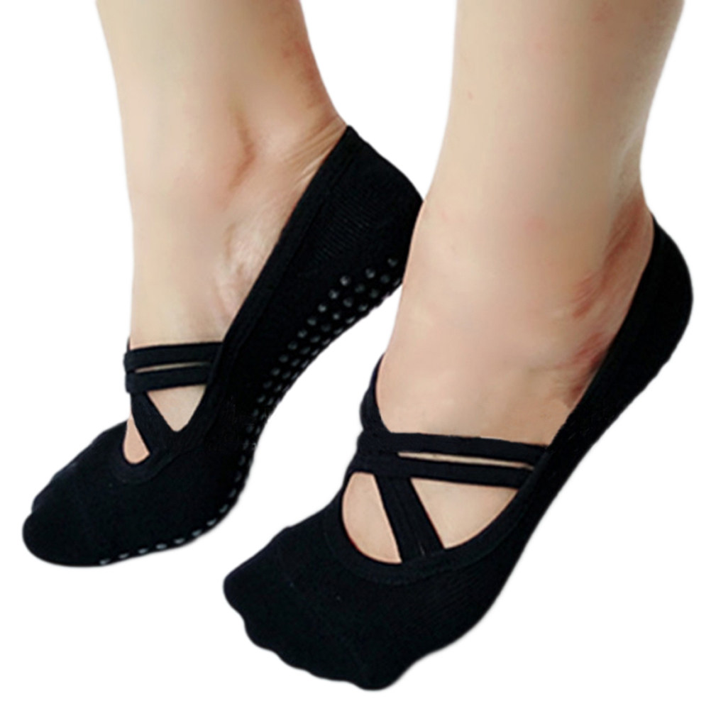 ヨガソックス レディース ブラック ノンスキッド ピラティス - Pilates Yoga And Barre のレビューと価格