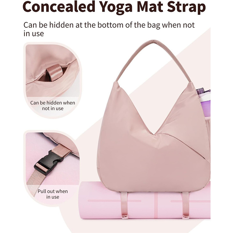 女性用ジムトートバッグ カスタムロゴ入り 耐久性のある大容量 - Yoga Mat Bag Carrier のレビューと価格
