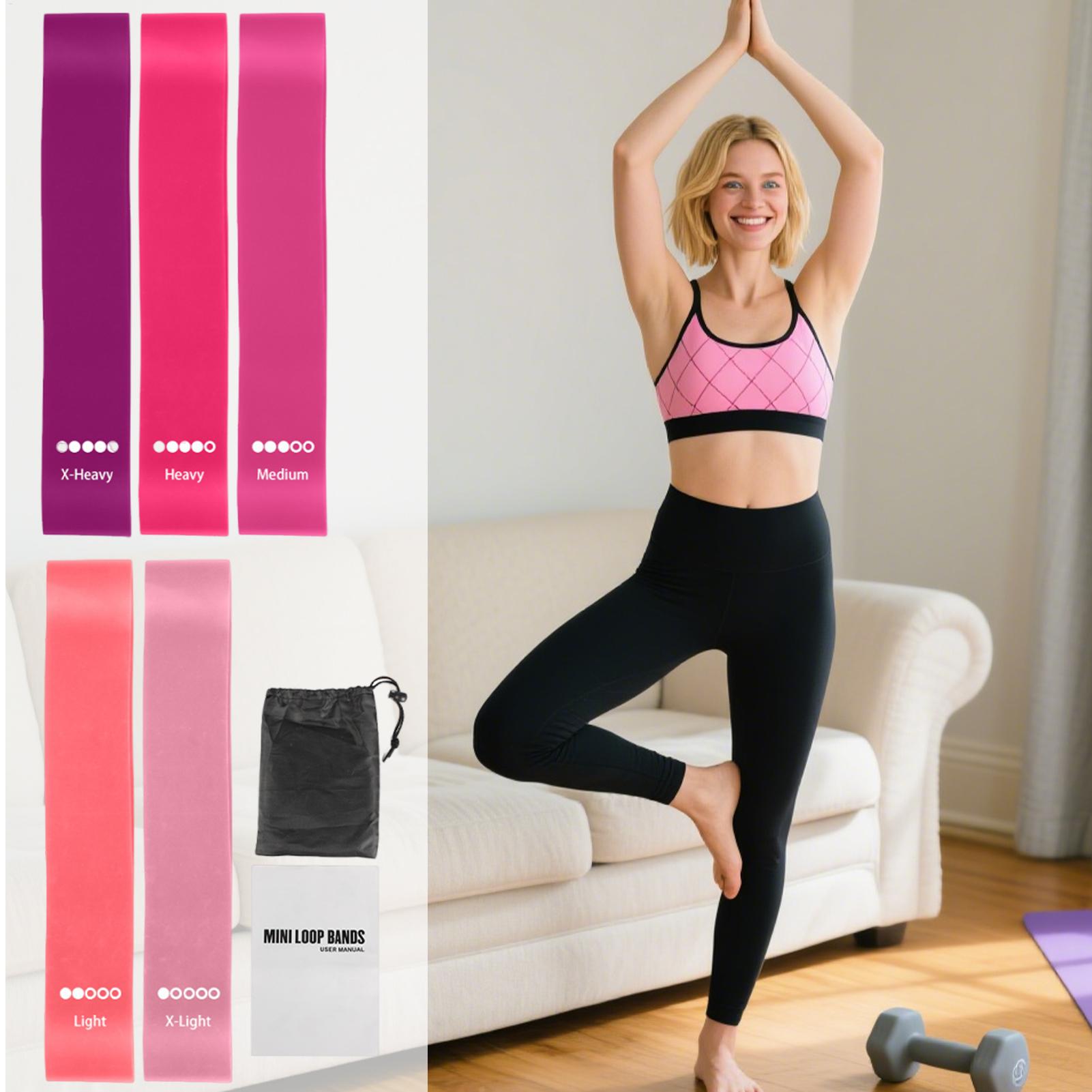 ヨガスポーツエクササイズ弾性フィットネスバンド、家庭用に最適 - Pilates And Yoga Difference のレビューと価格