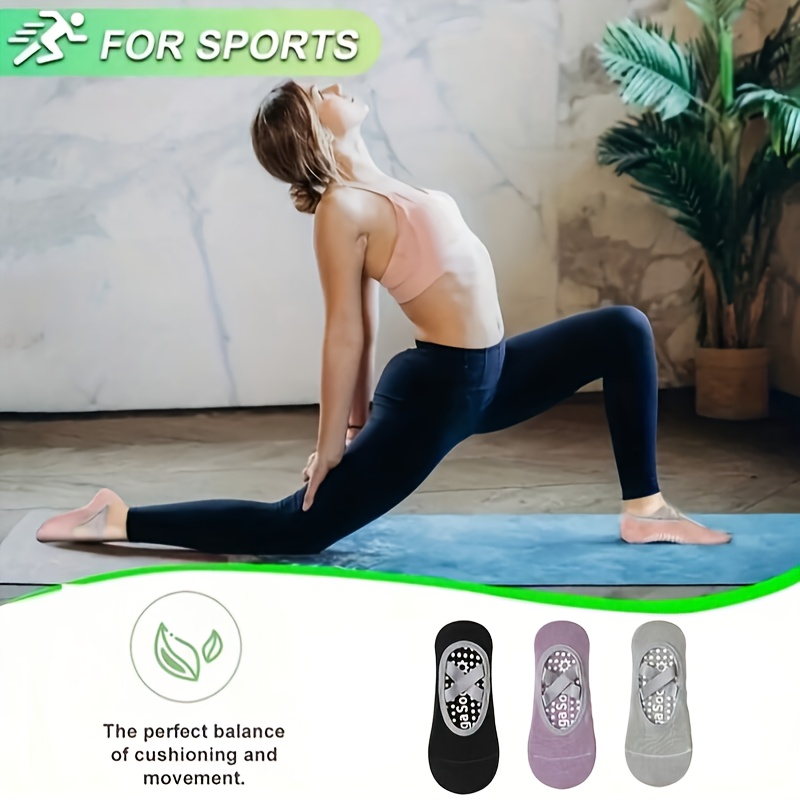 3足のマルチカラーのヨガソックス、滑り止めソックス、ピラティ - Pilates Yoga Classes のレビューと価格