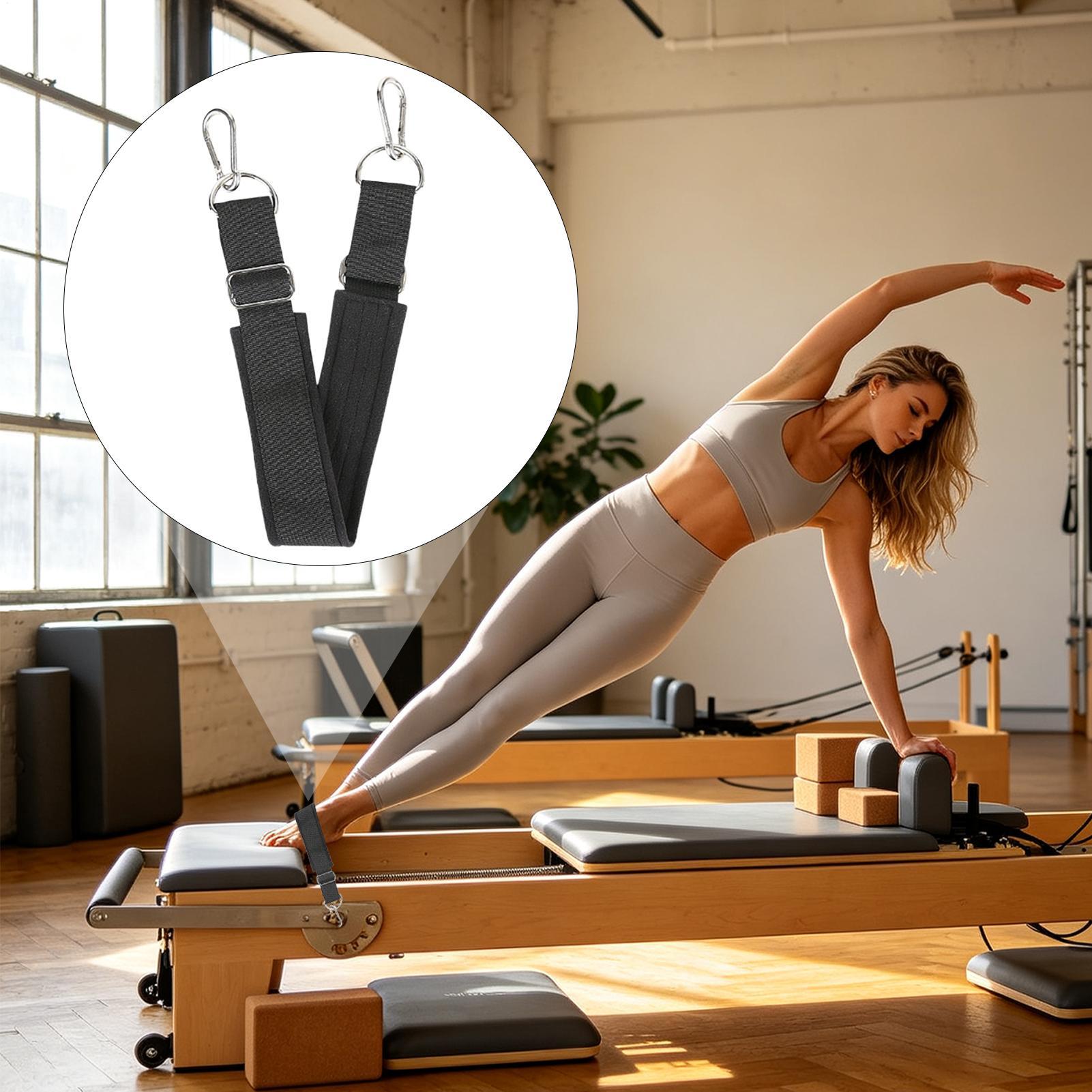 リフォーマーフットストラップ ダブルループ 厚手 滑り止め  - Pilates Yoga Training のレビューと価格